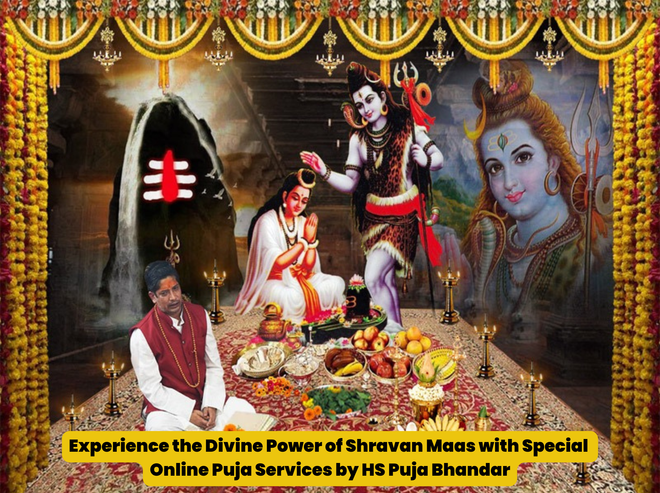 Experience the Divine Power of Shravan Maas with Special Online Puja Services by HS Puja Bhandar