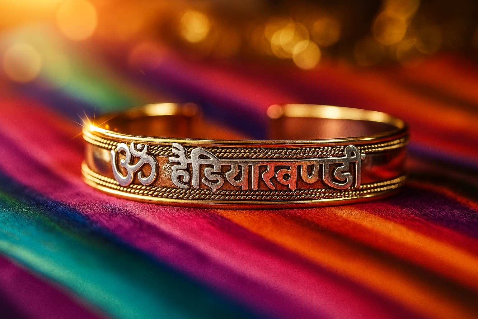 BRACELET OM HAIDAKHANDI  3 M/S 8’’