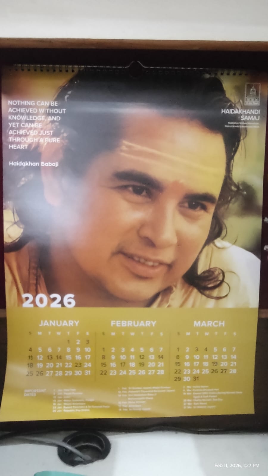 CALENDAR 2026
