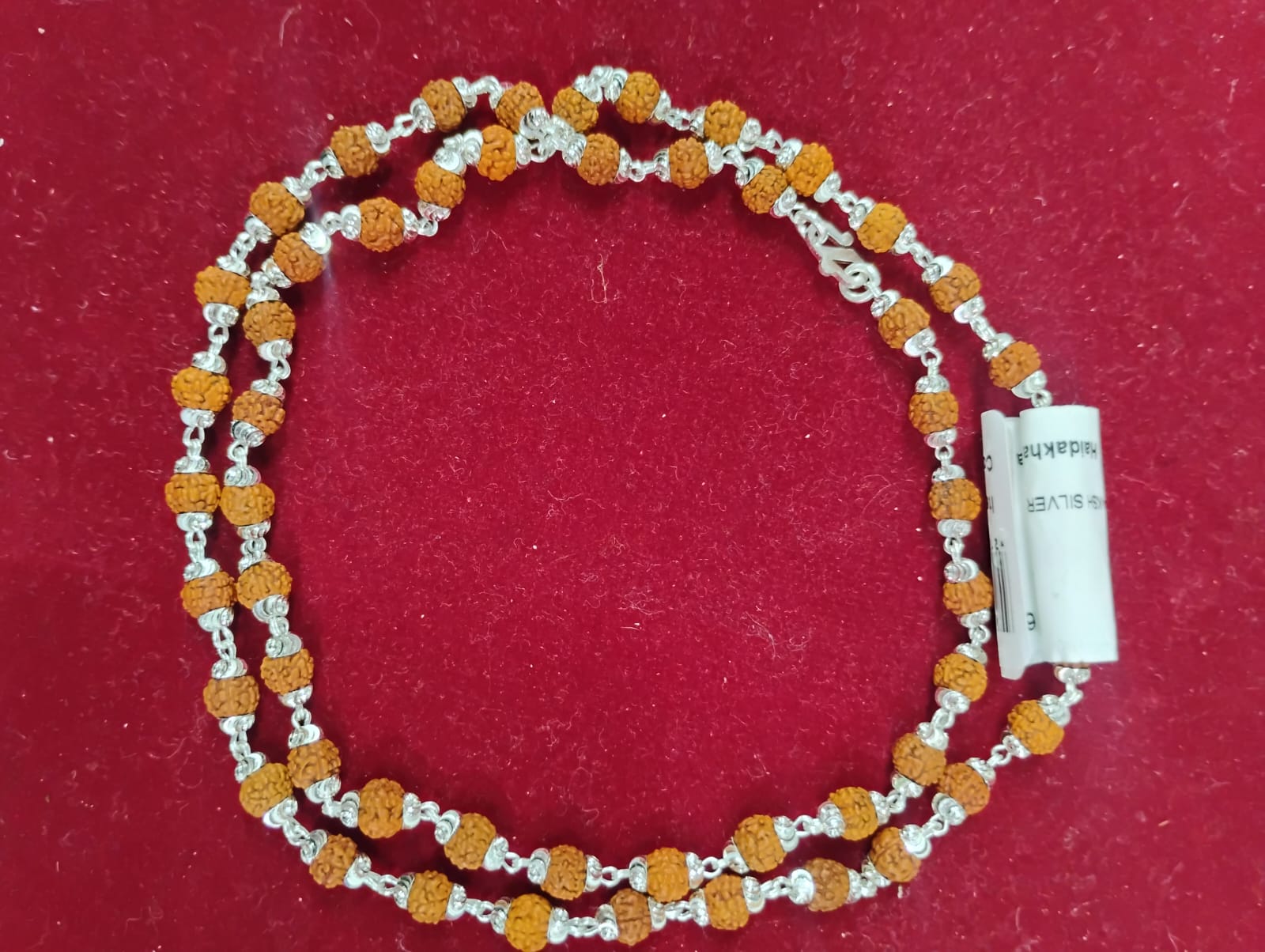 Silver Rudraksha Mala 